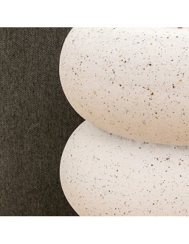 Table café totem Stonento En Magnésie D35 Blanc - Atmosphera