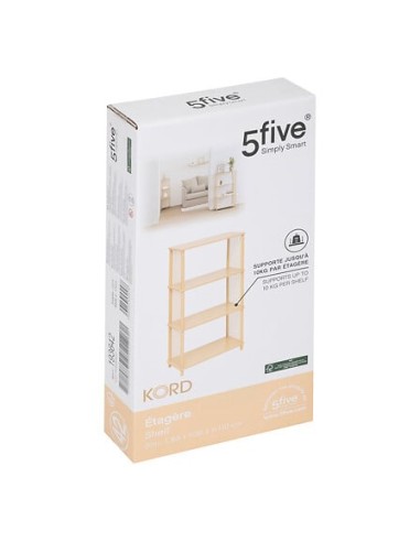 Étagère Kord 4 niveaux Beige Five