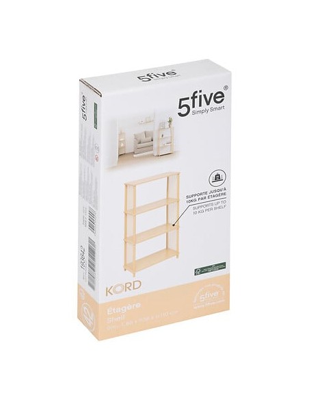 Étagère Kord 4 niveaux Beige Five
