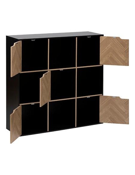 Étagère 9 cases Mix'n Door Chevrons Noir Five