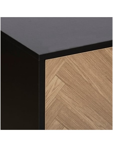 Étagère 9 cases Mix'n Door Chevrons Noir Five