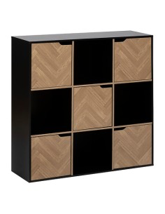 Étagère 9 cases Mix'n Door Chevrons Noir Five