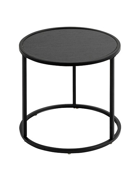 Lot de 3 tables café Noan Noires Atmosphera