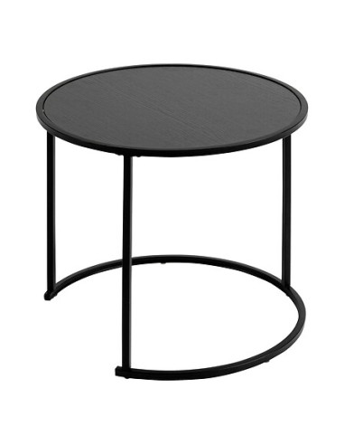 Lot de 3 tables café Noan Noires Atmosphera