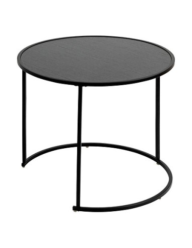 Lot de 3 tables café Noan Noires Atmosphera