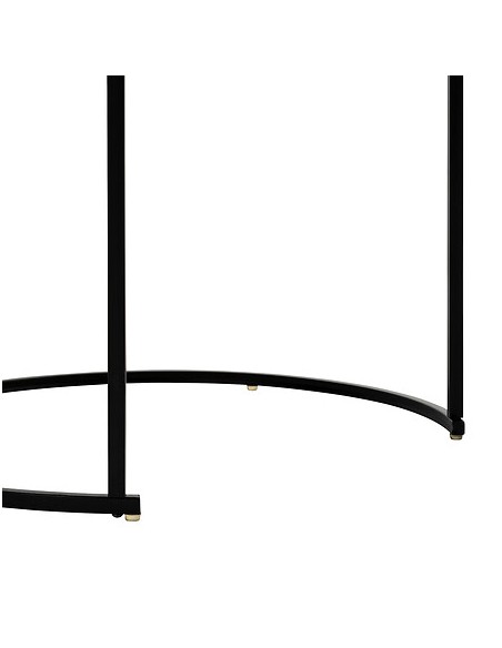 Lot de 3 tables café Noan Noires Atmosphera
