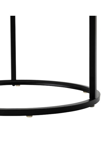 Lot de 3 tables café Noan Noires Atmosphera