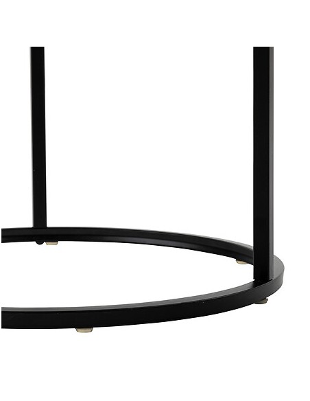 Lot de 3 tables café Noan Noires Atmosphera