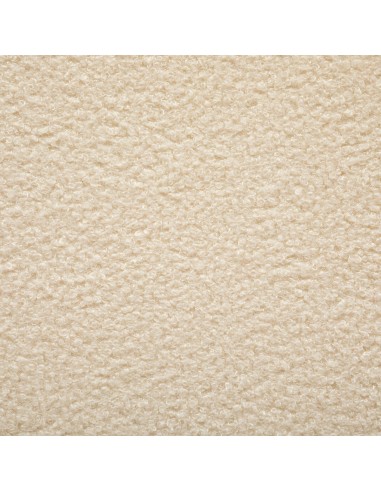 Pouf pliant hexagonal Jako bouclette Ivoire Atmosphera