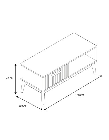 Table basse Klaus Marron Home Deco Factory