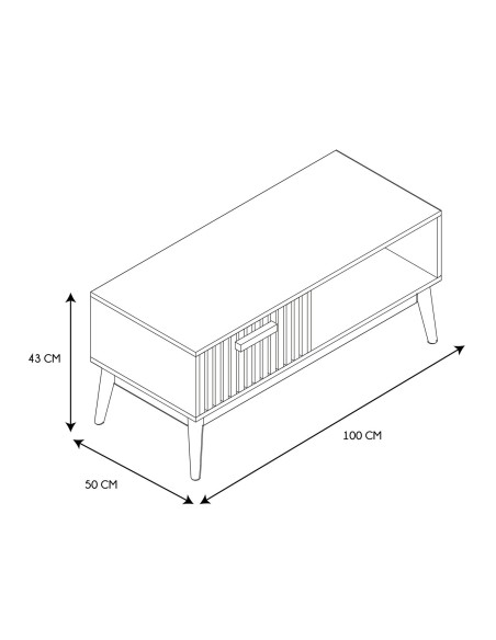 Table basse Klaus Marron Home Deco Factory