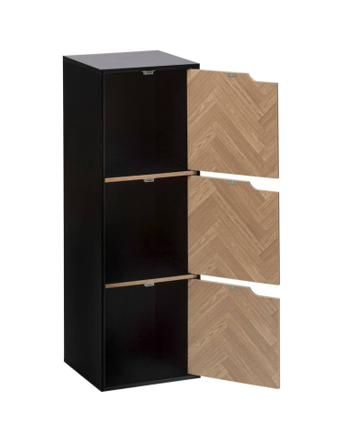 Étagère 3 cases Mix'n Door Chevrons Noir Five