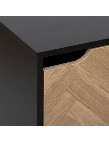 Étagère 3 cases Mix'n Door Chevrons Noir Five