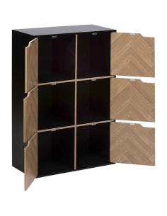 Étagère 6 cases Mix'n Door Chevrons Noir Five 2