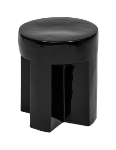 Table à café totem Kris D34 Noire Atmosphera