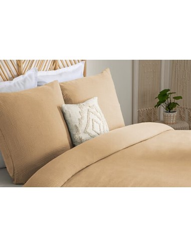 Parure De Lit Flora Beige Lin 240x220 Atmosphera