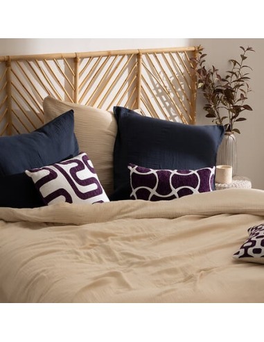 Parure De Lit Flora Beige Lin 240x220 Atmosphera