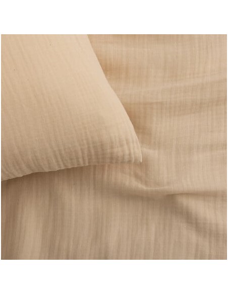 Parure De Lit Flora Beige Lin 240x220 Atmosphera