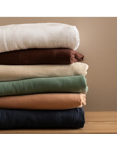 Parure De Lit Flora Beige Lin 240x220 Atmosphera