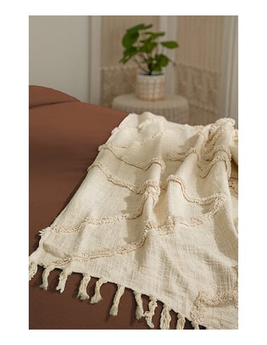 Parure De Lit Flora Marron 240x220 Atmosphera