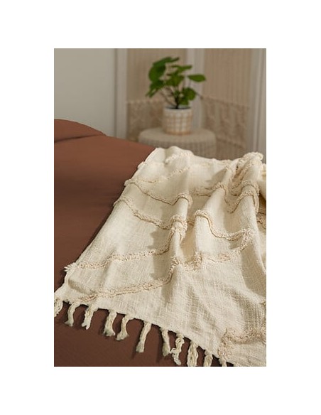 Parure De Lit Flora Marron 240x220 Atmosphera