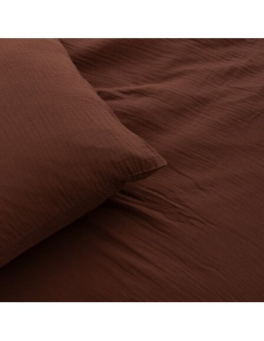 Parure De Lit Flora Marron 240x220 Atmosphera