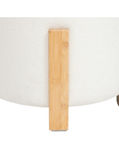 Tabouret D'appoint Bansa Blanc Atmosphera