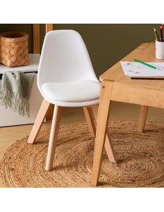 Chaise Pour Enfant Baya Polypropylène Blanche Atmosphera For Kids 2