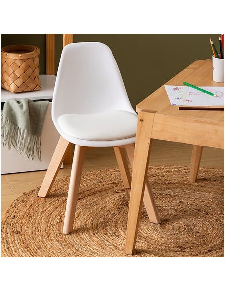 Chaise Pour Enfant Baya Polypropylène Blanche Atmosphera For Kids