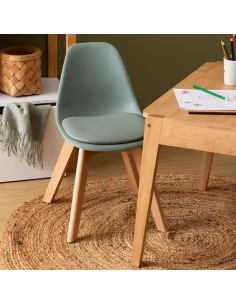 Chaise Pour Enfant Baya Polypropylène Verte Atmosphera For Kids 2