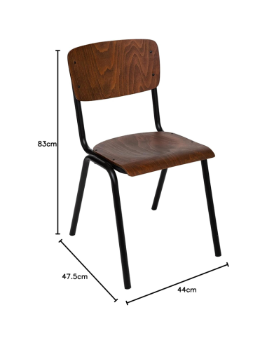 Chaise D'écolier Kiel Marron Atmosphera