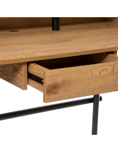 Bureau 1 tiroir Josan Marron Atmosphera