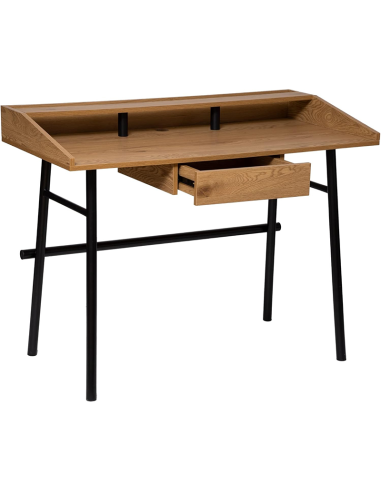 Bureau 1 tiroir Josan Marron Atmosphera