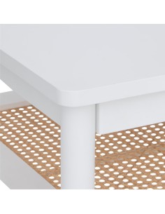 Table basse en Rotin Cabras Blanc Atmosphera 2