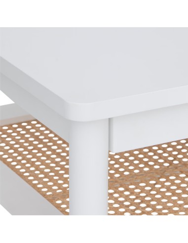 Table basse en Rotin Cabras Blanc Atmosphera