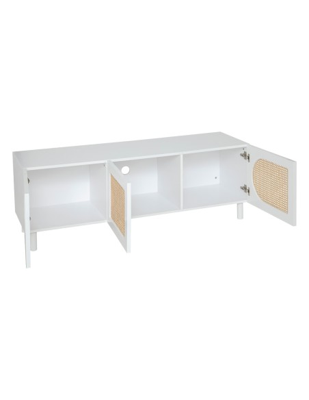 Meuble TV 3 portes Cabras Blanc Atmosphera