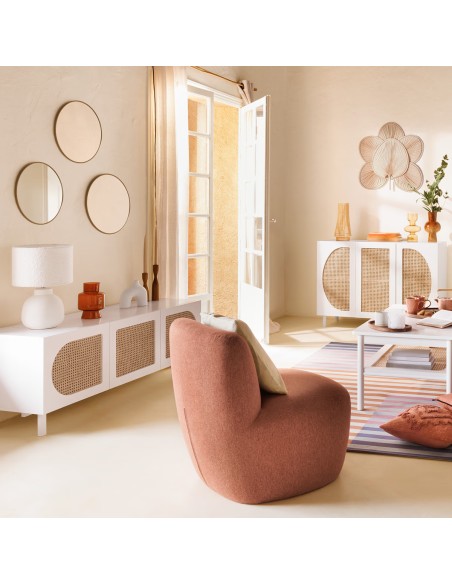 Meuble TV 3 portes Cabras Blanc Atmosphera