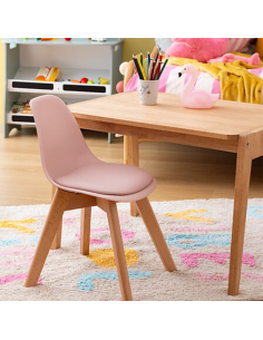 Chaise Pour Enfant Baya En Polypropylène Rose Atmosphera For Kids 2
