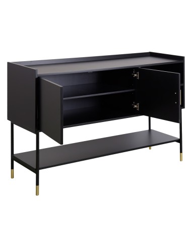 Buffet 2 portes Tedy Noire Atmosphera