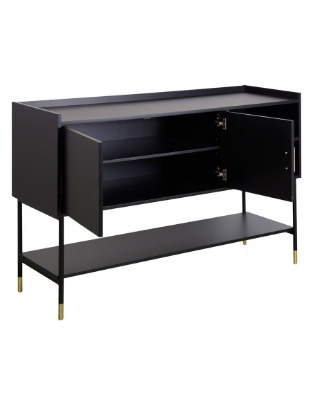 Buffet 2 portes Tedy Noire Atmosphera