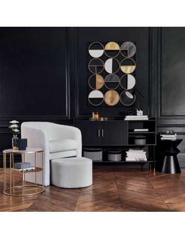 Buffet 2 portes Tedy Noire Atmosphera