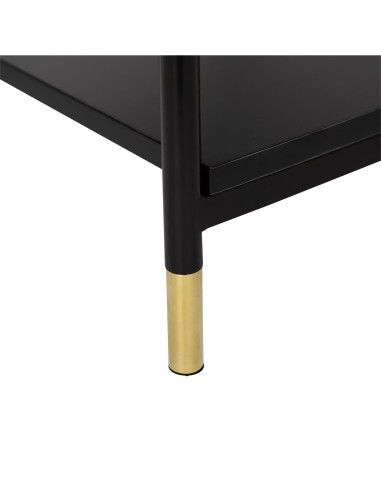 Bureau 2 tiroirs Tedy Noir Atmosphera