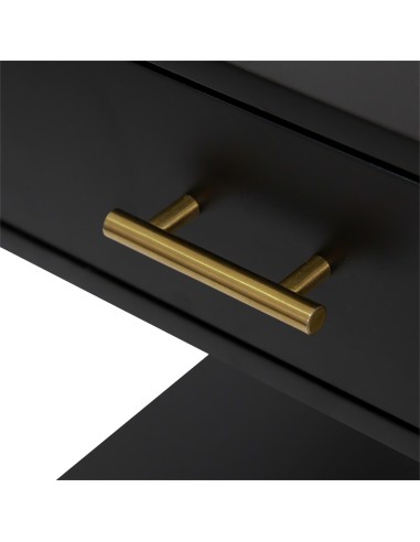 Bureau 2 tiroirs Tedy Noir Atmosphera