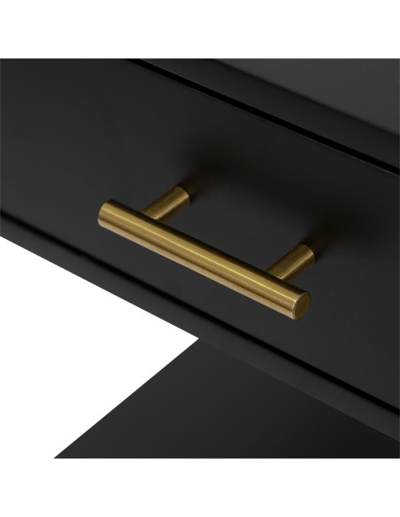 Bureau 2 tiroirs Tedy Noir Atmosphera