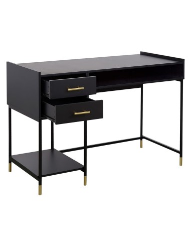 Bureau 2 tiroirs Tedy Noir Atmosphera