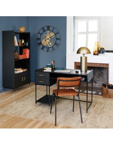 Bureau 2 tiroirs Tedy Noir Atmosphera