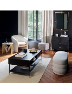 Commode 3 tiroirs Tedy Noir Atmosphera 2