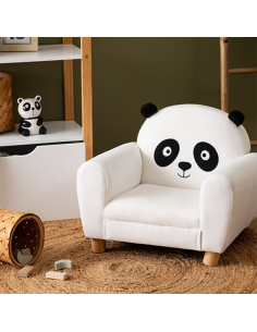 Fauteuil Enfant Avec Oreilles Panda Blanc Atmosphera 2