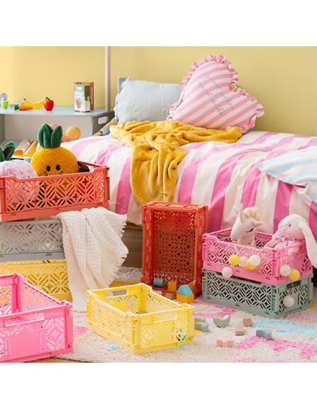 Parure de lit enfant réversible rayures Violet 140x 200 Atmosphera For Kids