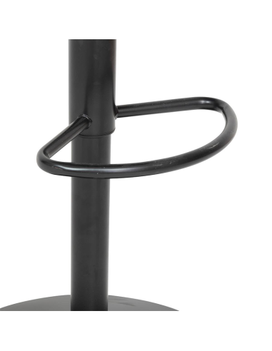 Chaise de bar haute ajustable Delek PU Gris Foncé Atmosphera